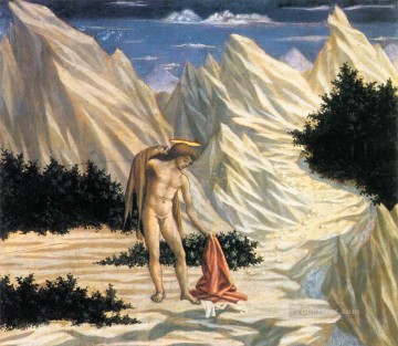 Domenico Veneziano Painting - St John in the Wilderness Renaissance Domenico Veneziano